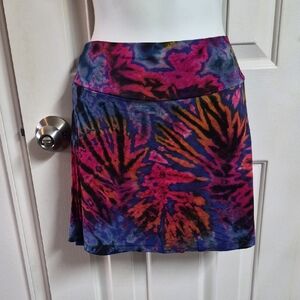 Vibrant Tie-Dye Women's Skort